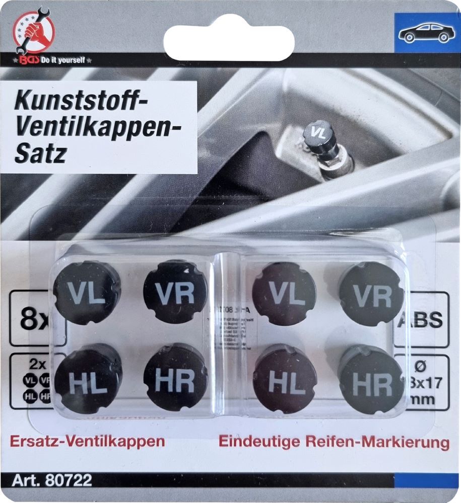 Produktbild Kunststoff Ventilkappen Satz zur Reifenmarkierung 8 teilig bild 5
