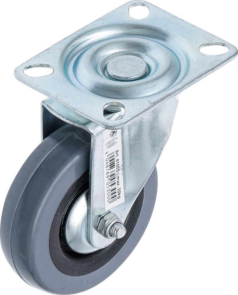 BGS Diy Lenkrolle mit Anschraubsockel Durchmesser 75 mm Produktbild BGS Diy Lenkrolle mit Anschraubsockel Durchmesser 75 mm