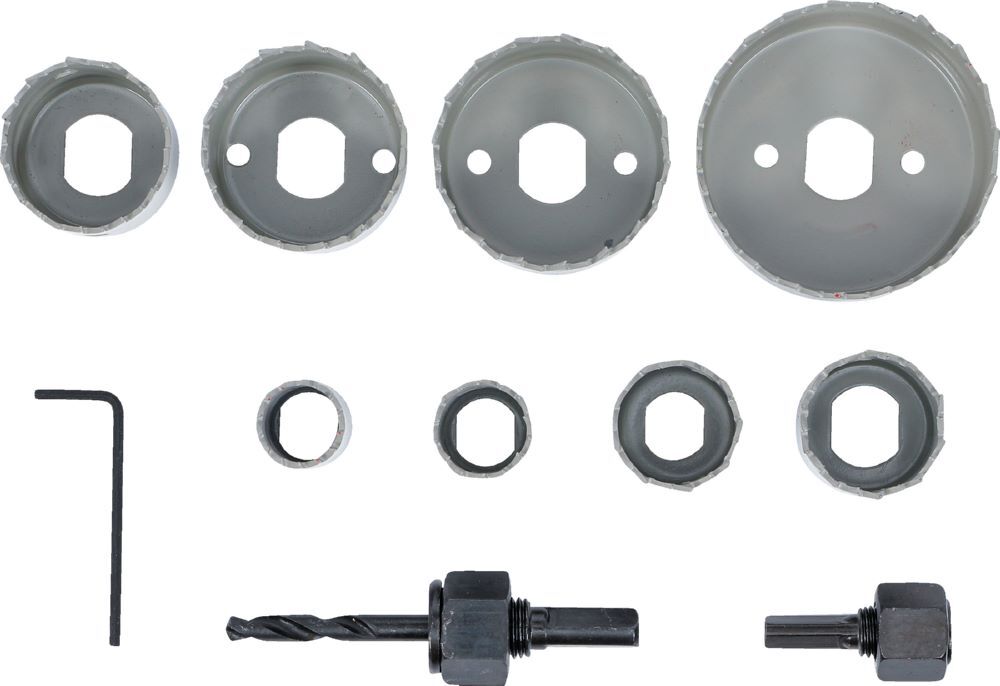 Produktbild Lochsägen Satz Durchmesser 19 - 64 mm Tiefe 24 mm 11 teilig bild 3