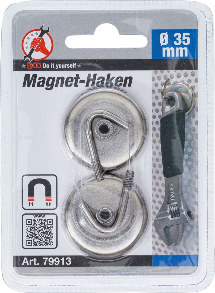 Produktbild Magnet Haken rund Durchmesser 34 mm 2 teilig bild 3