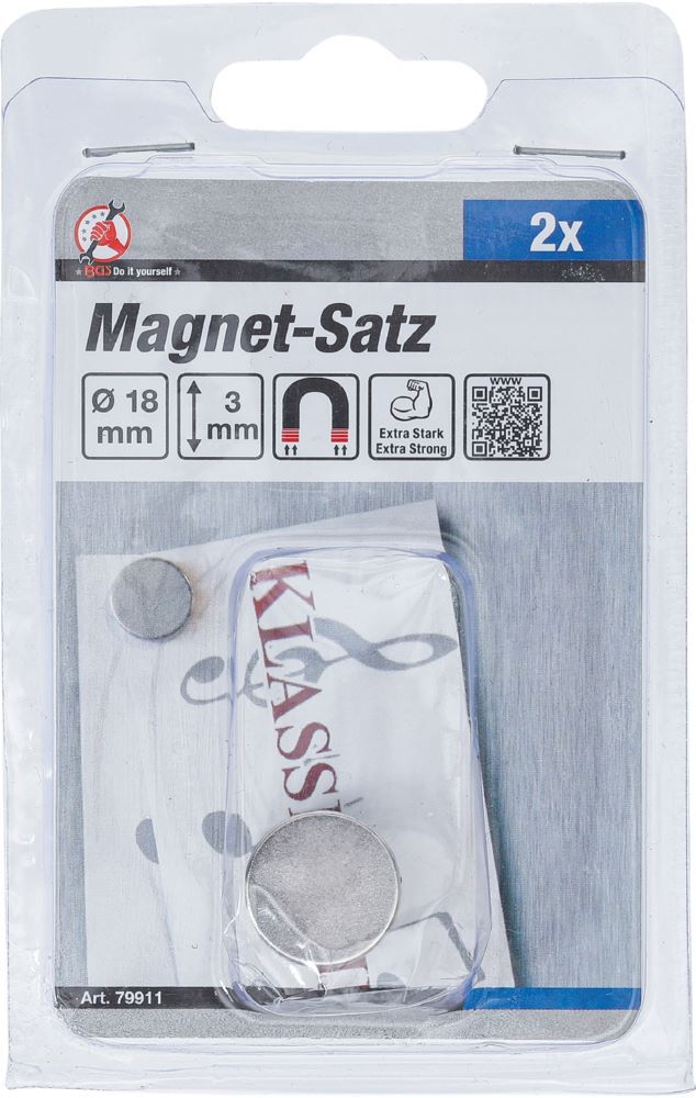 Produktbild Magnet Satz extra stark Durchmesser 18 mm 2 teilig bild 2