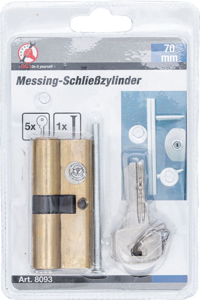 Produktbild Messing Schließzylinder 70 mm bild 2