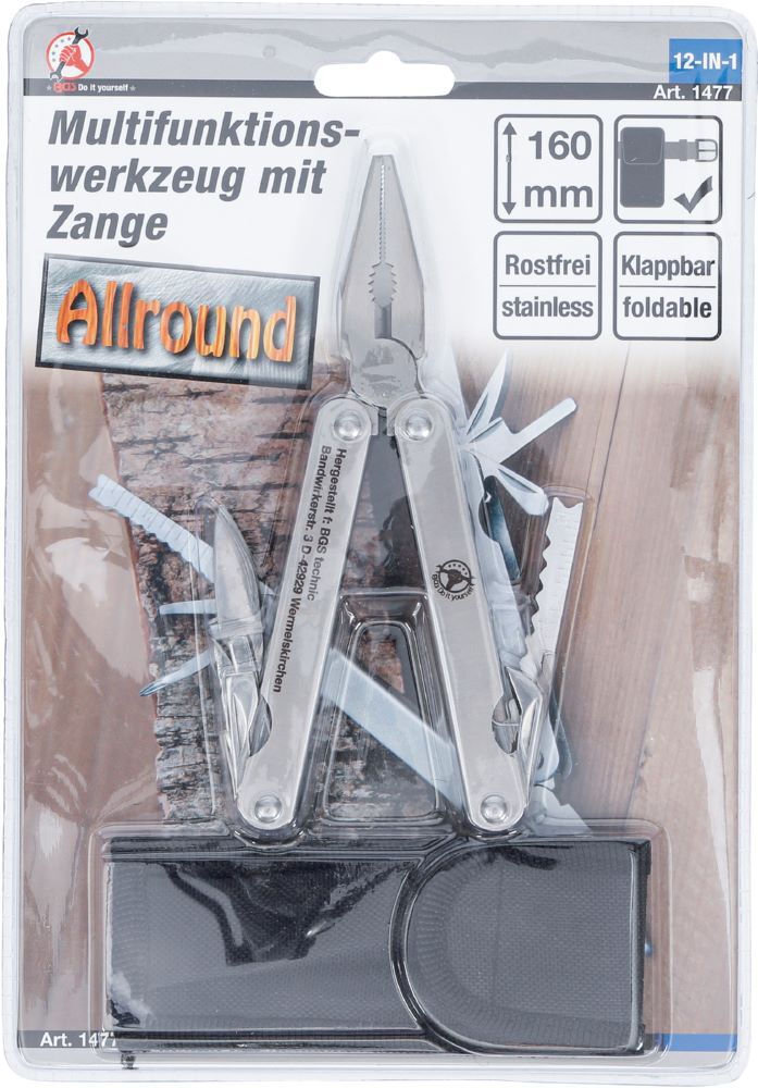BGS Diy Multifunktionswerkzeug mit Zange 12-IN-1 160 mm Produktbild BGS Diy Multifunktionswerkzeug mit Zange 12-IN-1 160 mm bild 4