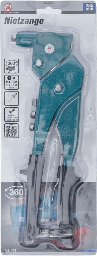 Produktbild Nietzange 2,4 / 3,2 / 4,0 / 4,8 mm 285 mm bild 5