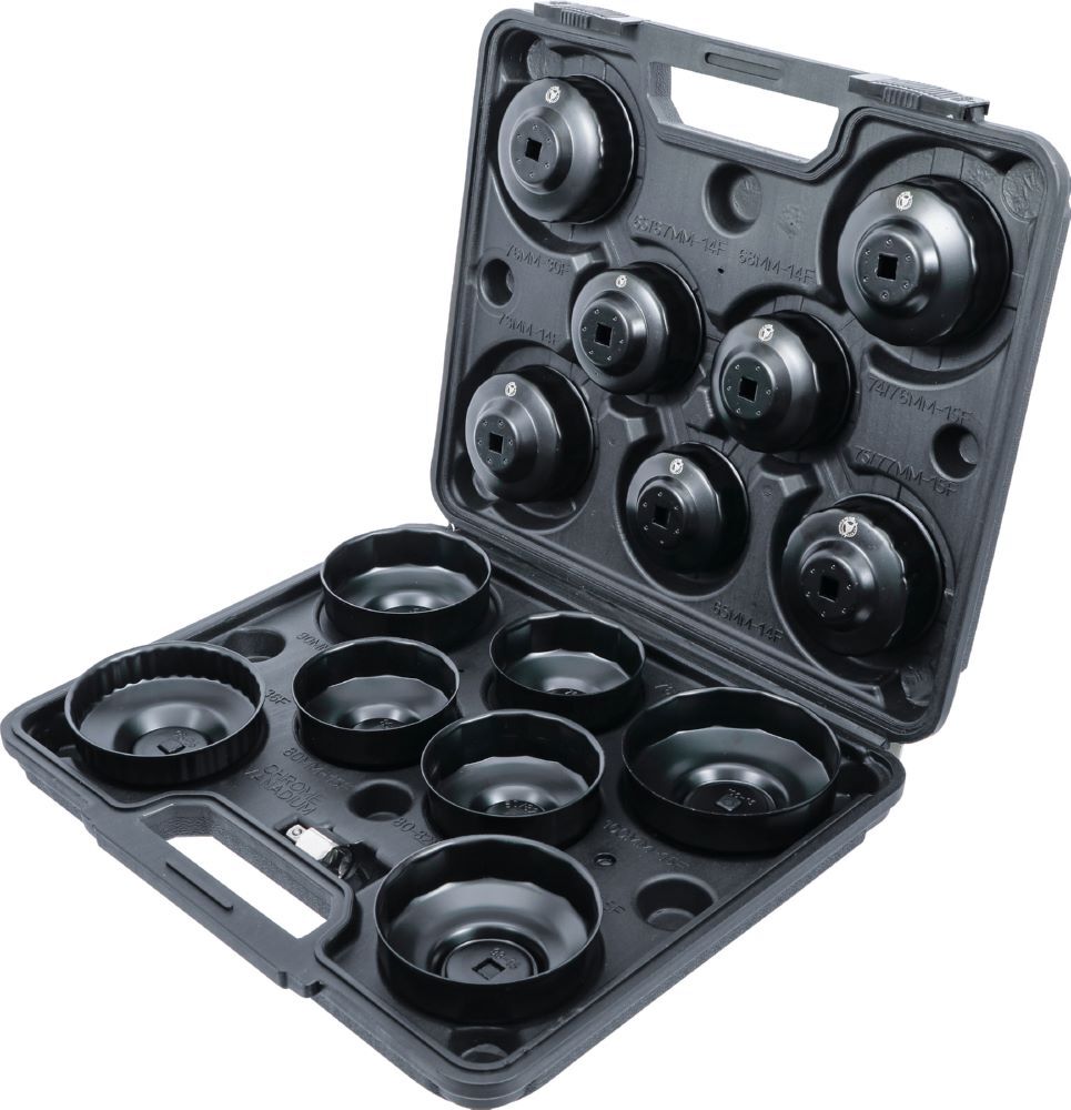 Produktbild Ölfilterschlüssel Satz Antrieb Innenvierkant 3/8 Zoll 14 teilig bild 3