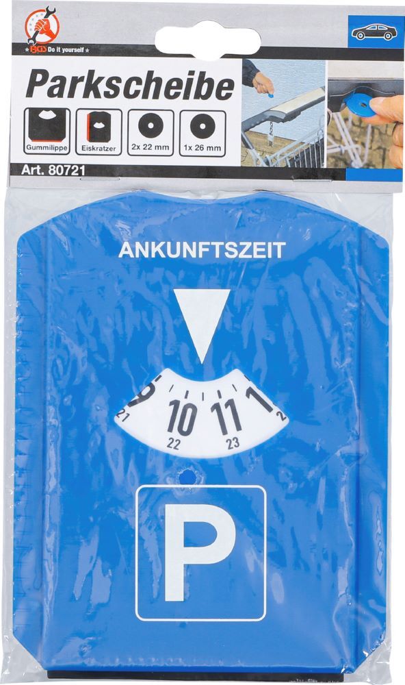 Produktbild Parkscheibe mit Eiskratzer / Gummilippe bild 5