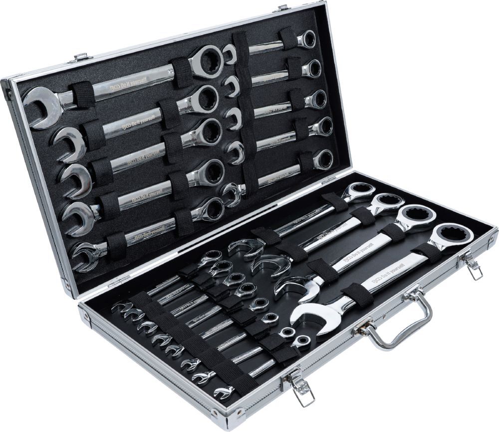 BGS Diy Ratschenring Maulschlüssel Satz Schlüsselweite 6 - 32 mm 22 teilig Produktbild BGS Diy Ratschenring Maulschlüssel Satz Schlüsselweite 6 - 32 mm 22 teilig bild 4