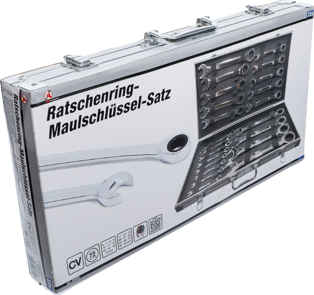 BGS Diy Ratschenring Maulschlüssel Satz Schlüsselweite 6 - 32 mm 22 teilig Produktbild BGS Diy Ratschenring Maulschlüssel Satz Schlüsselweite 6 - 32 mm 22 teilig bild 8