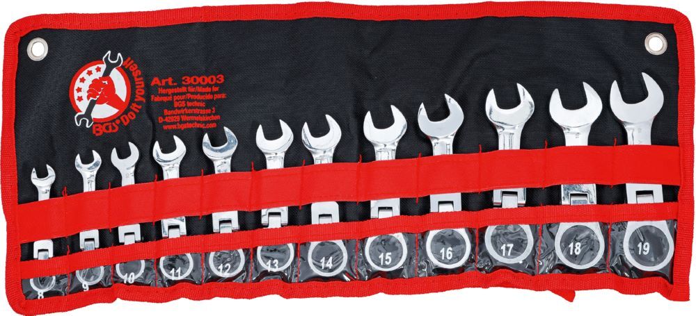 BGS Diy Ratschenring Maulschlüssel Satz 8 - 19 mm 12 teilig extra kurz Produktbild BGS Diy Ratschenring Maulschlüssel Satz 8 - 19 mm 12 teilig extra kurz bild 4