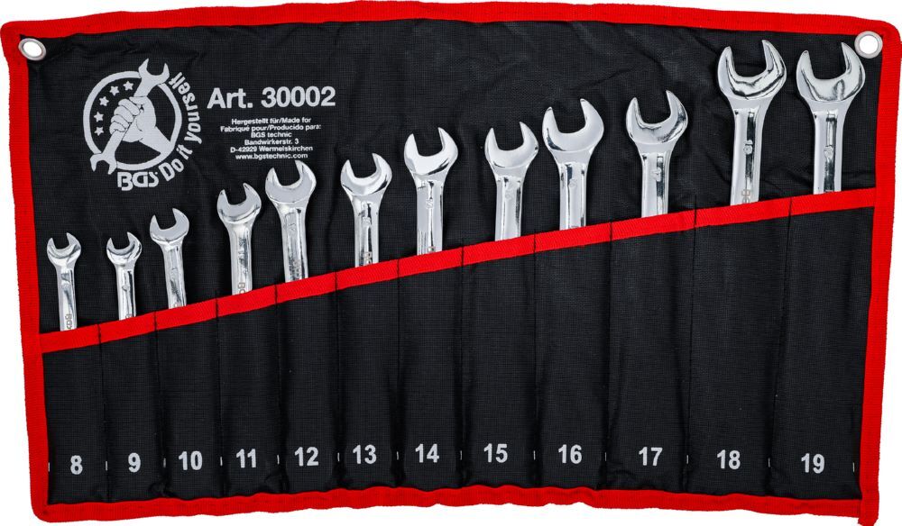 BGS Diy Ratschenring Maulschlüsse Satz 8 - 19 mm 12 teilig flexible Köpfe Produktbild BGS Diy Ratschenring Maulschlüsse Satz 8 - 19 mm 12 teilig flexible Köpfe bild 5