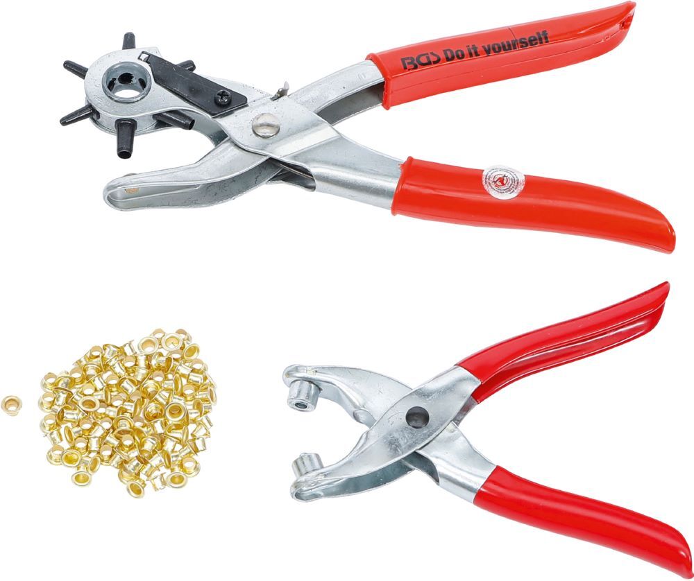 Produktbild BGS Diy Revolver Lochzange und Ösenzange Satz 102 teilig