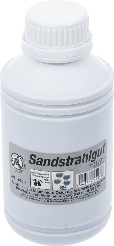 BGS Diy Sandstrahlgut Aluminium Oxid Korund 60 850 gramm Produktbild BGS Diy Sandstrahlgut Aluminium Oxid Korund 60 850 gramm