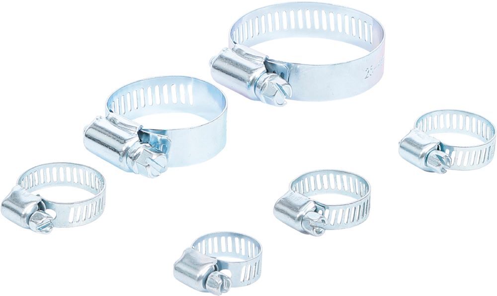 Produktbild BGS Diy Schlauchklemmen Sortiment Durchmesser 4 - 45 mm 6 teilig