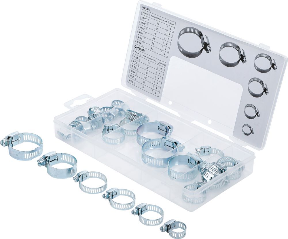 Produktbild BGS Diy Schlauchklemmen Sortiment 25 teilig