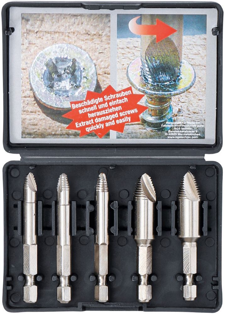 Produktbild BGS Diy Schraubenausdreher Satz 0 - 3 / 5 teilig