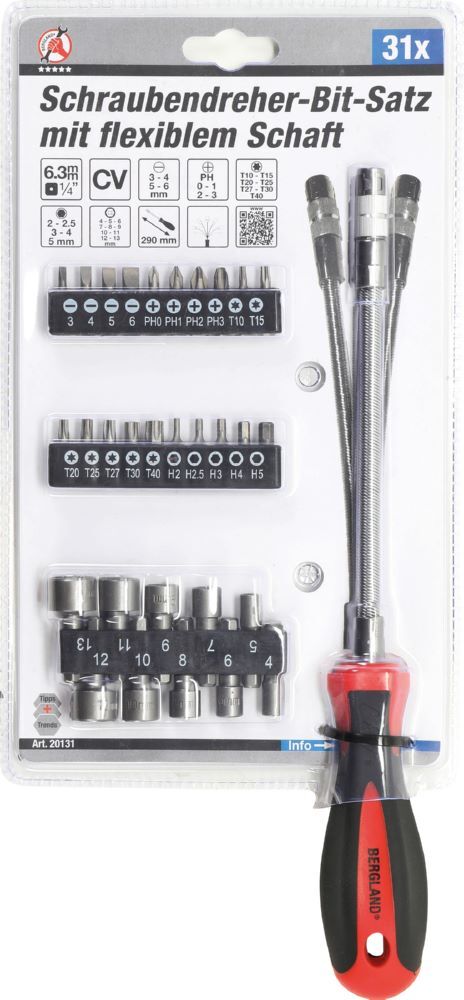 Produktbild Schraubendreher Bit Satz mit flexiblem Schaft 31 teilig bild 4