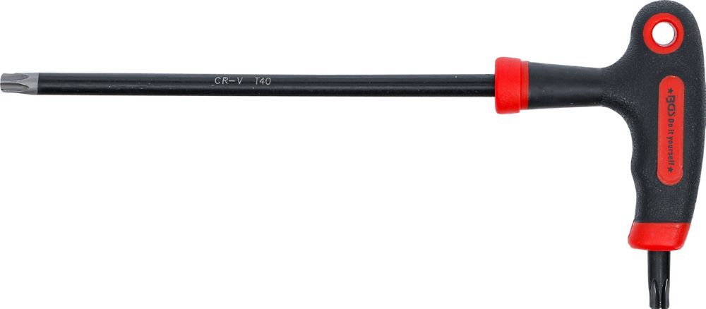 Produktbild BGS Diy Schraubendreher mit/ohne Bohrung T40 mit T-Griff und seitlicher Klinge bild 2