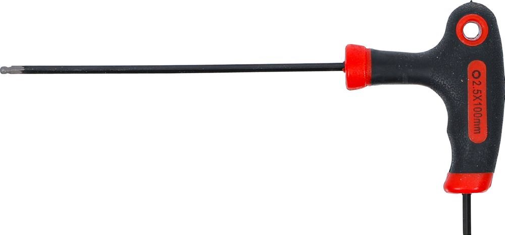 BGS Diy Schraubendreher Innensechskant mit Kugelkopf 2,5 mm mit T-Griff