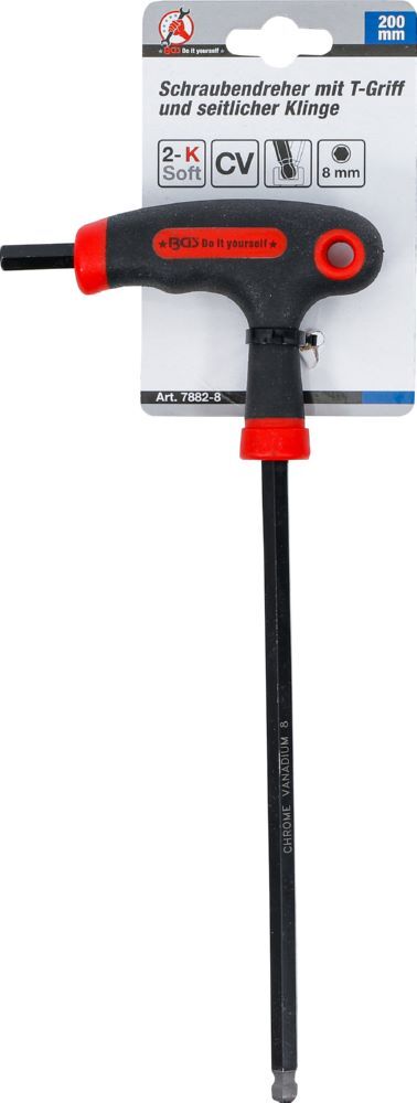 Produktbild BGS Diy Schraubendreher Innensechskant mit Kugelkopf 8 mm mit T-Griff bild 4