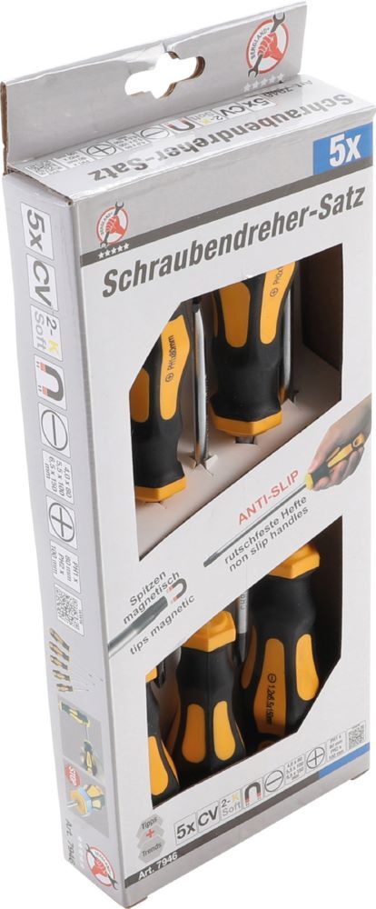 BGS Diy Schraubendreher Satz 5 teilig Schlitz/Kreuzschlitz Produktbild BGS Diy Schraubendreher Satz 5 teilig Schlitz/Kreuzschlitz bild 2