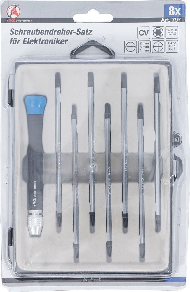 BGS Diy Schraubendreher Satz für Elektroniker 8 teilig Torx/Schlitz Produktbild BGS Diy Schraubendreher Satz für Elektroniker 8 teilig Torx/Schlitz bild 5