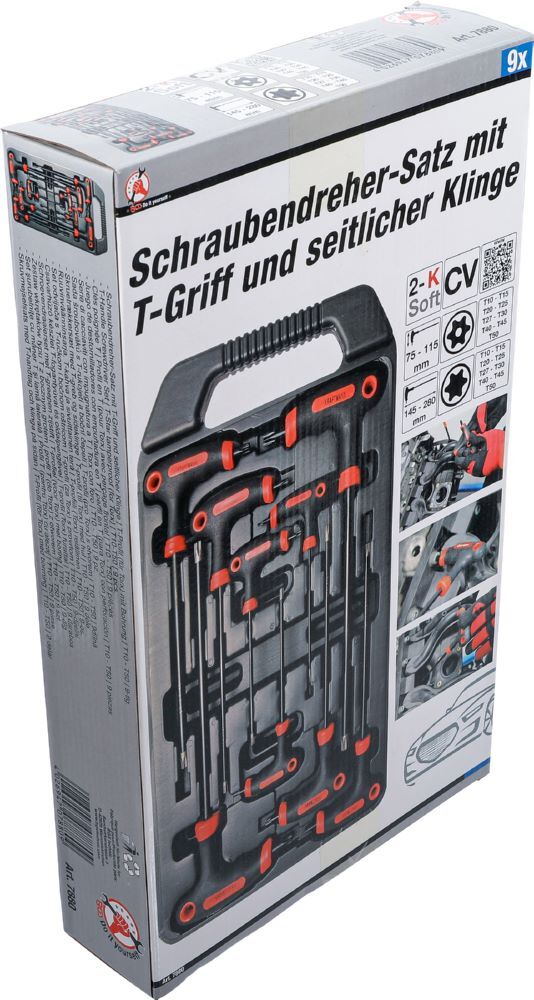 BGS Diy Schraubendreher Satz mit Bohrung T10 - T50 9 teilig mit T-Griff Produktbild BGS Diy Schraubendreher Satz mit Bohrung T10 - T50 9 teilig mit T-Griff bild 8