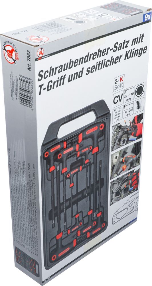 BGS Diy Schraubendreher Satz Innensechskant 2 - 10 9 teilig mit T-Griff BGS Diy Schraubendreher Satz Innensechskant 2 - 10 9 teilig mit T-Griff