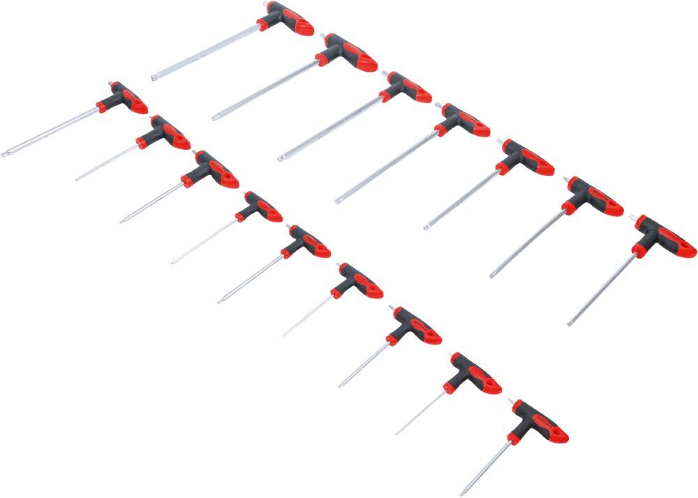 BGS Diy Schraubendreher Satz Torx 16 teilig mit T-Griff und seitlicher Klinge Produktbild BGS Diy Schraubendreher Satz Torx 16 teilig mit T-Griff und seitlicher Klinge bild 2