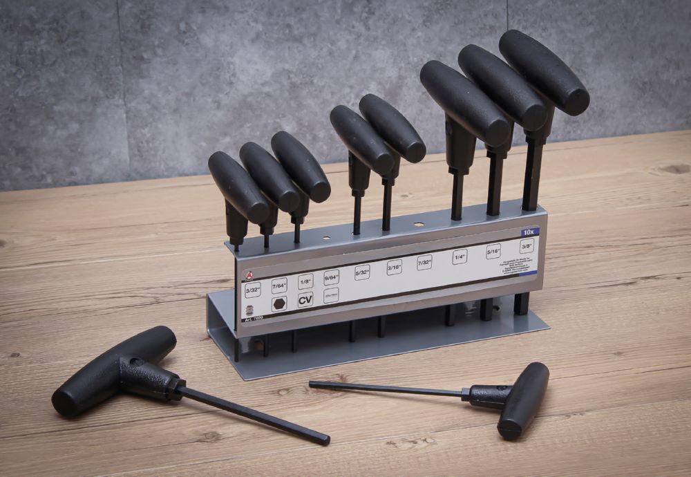 BGS Diy Schraubendreher Satz Innensechskant 3/32 Zoll - 3/8 Zoll 10 teilig mit T-Griff BGS Diy Schraubendreher Satz Innensechskant 3/32 Zoll - 3/8 Zoll 10 teilig mit T-Griff