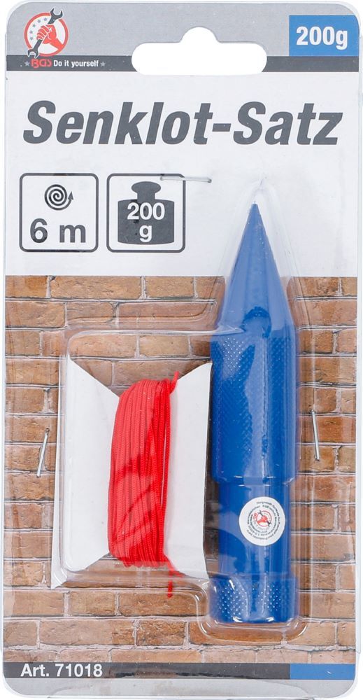 Produktbild Senklot Satz mit Schnur 200 g 6 meter bild 4