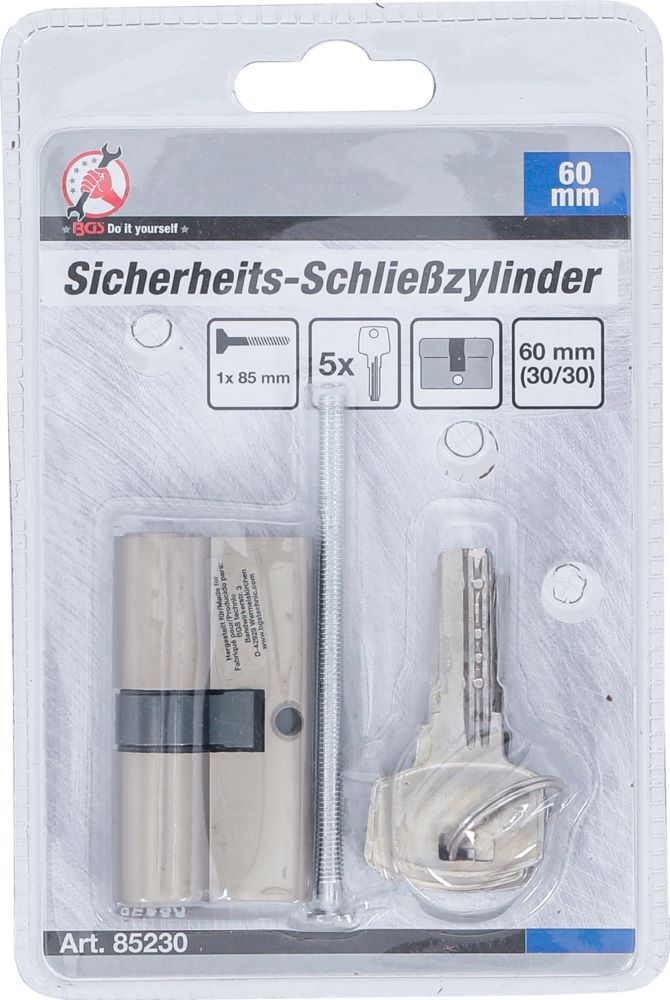 Produktbild Sicherheits Schließzylinder 60 mm 30/30 mm bild 4