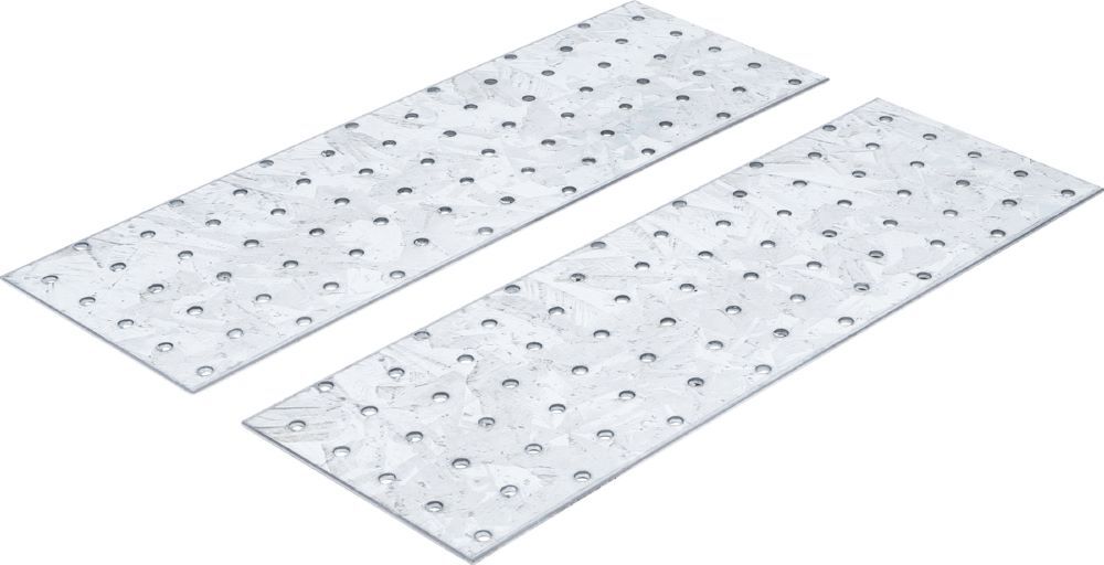 Produktbild BGS Diy Stahl Lochplatten Satz 300 x 100 x 2 mm 2 teilig