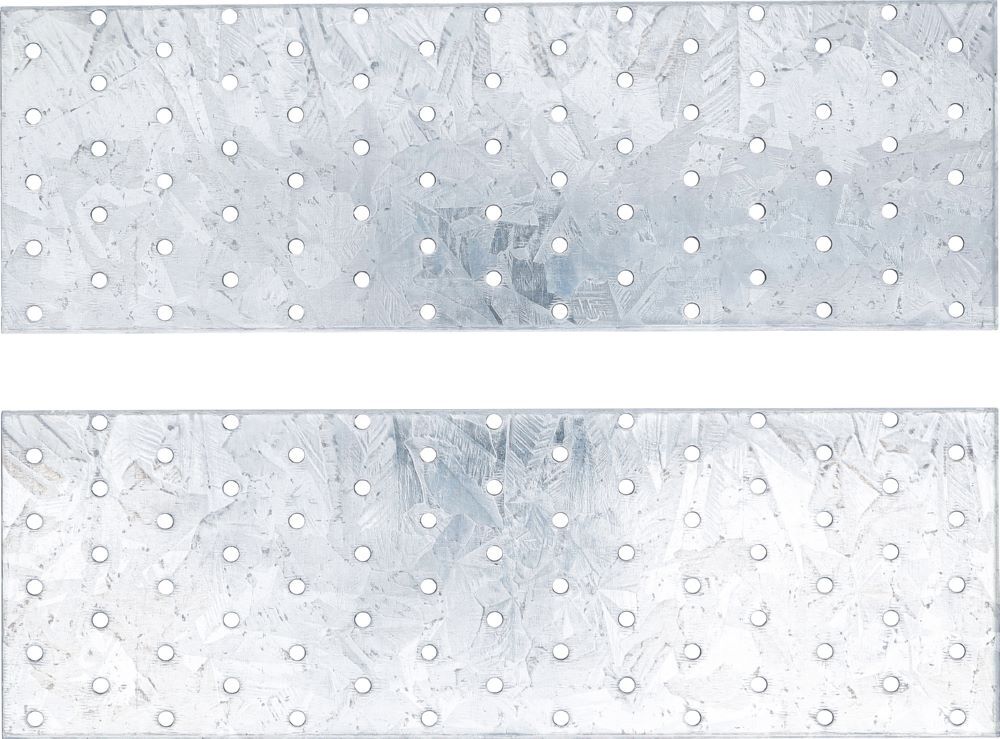 Produktbild Stahl Lochplatten Satz 300 x 100 x 2 mm 2 teilig bild 2