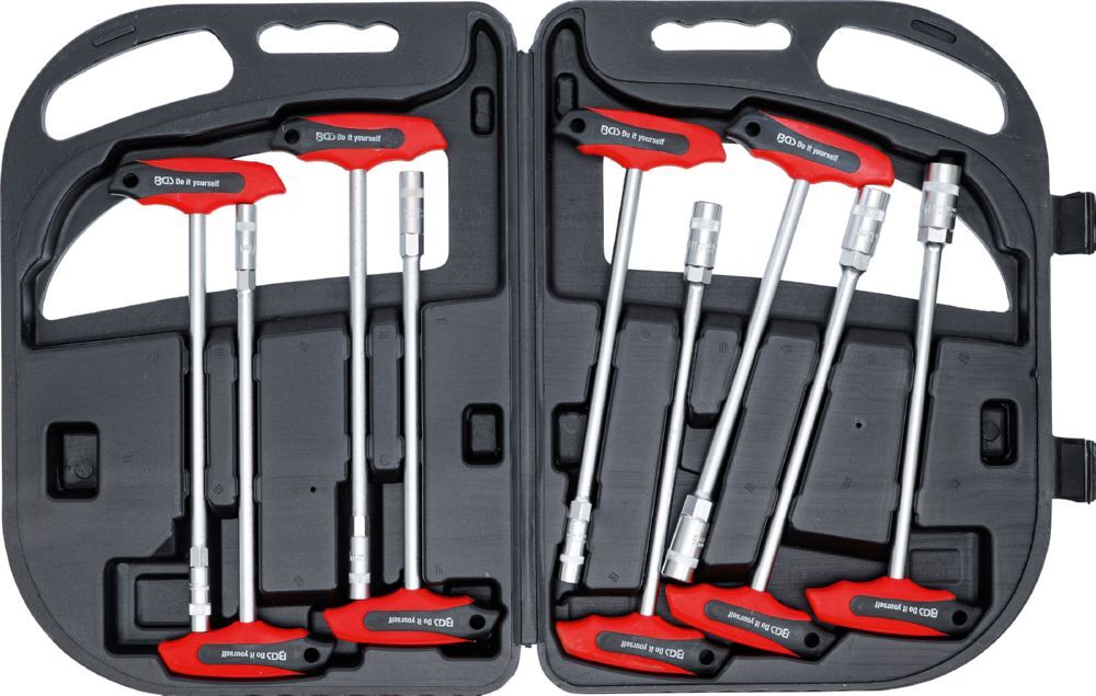 Produktbild BGS Diy Steckschlüssel Satz mit T-Griff 6 - 14 mm 9 teilig