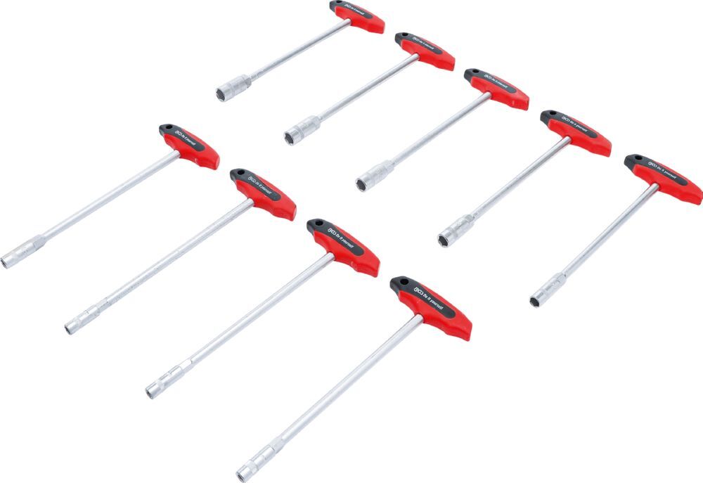 Produktbild Steckschlüssel Satz mit T-Griff 6 - 14 mm 9 teilig bild 2