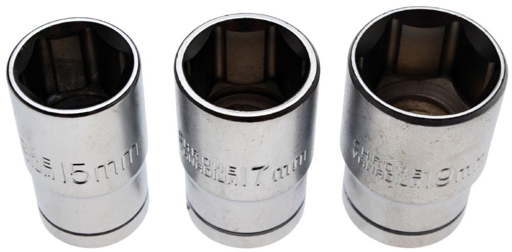 Produktbild BGS Diy Steckschlüsseleinsatz Satz Antrieb 12,5 mm 1/2 Zoll 15 - 17 - 19 mm 3 teilig