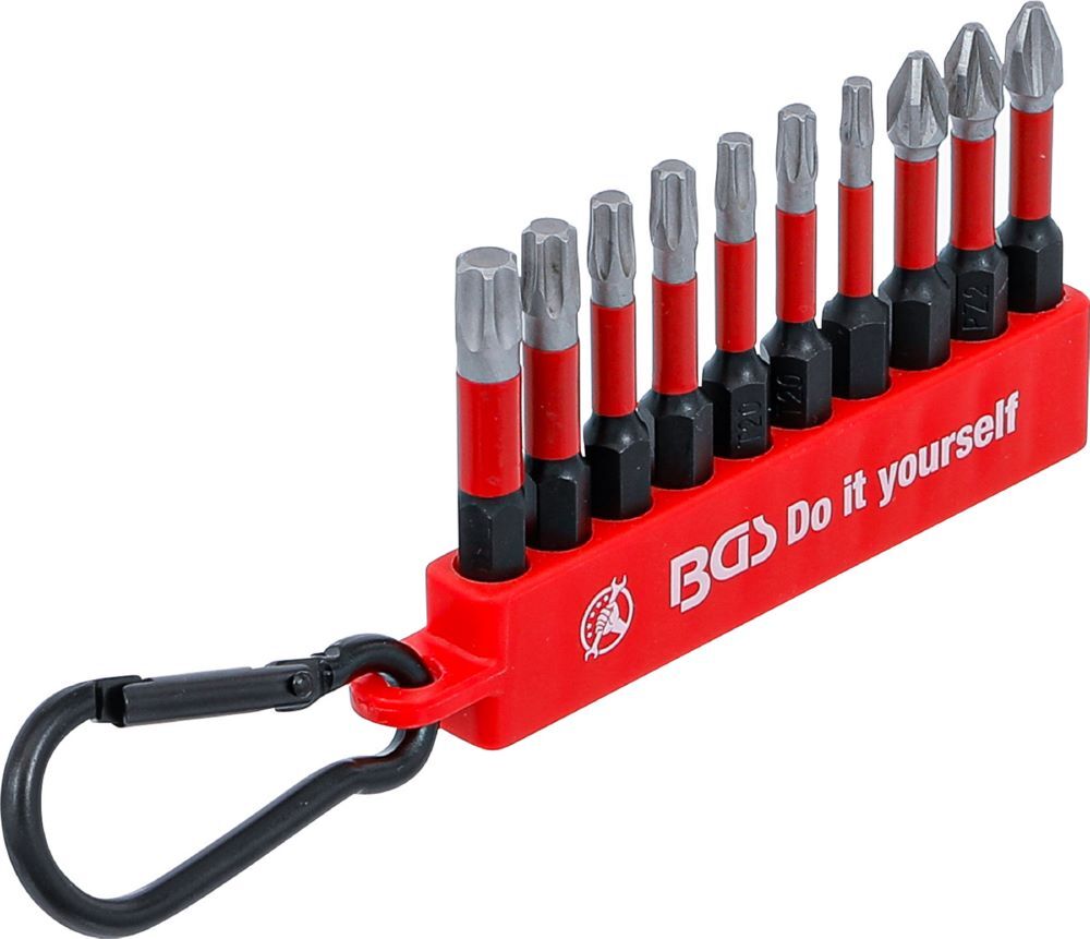 Produktbild Torsions Bit Satz Antrieb Außensechskant 6,3 mm 1/4 Zoll 10 teilig bild 2