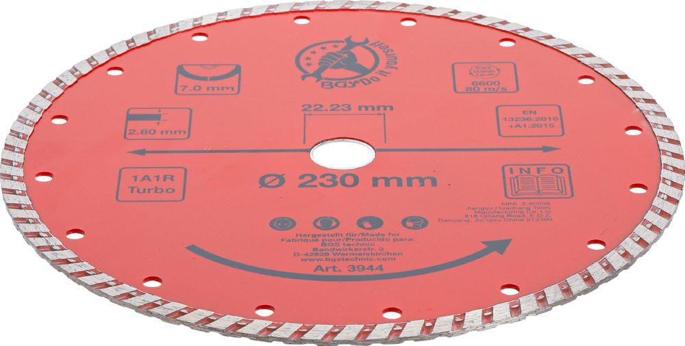Produktbild Turbo Trennscheibe Durchmesser 230 mm bild 2