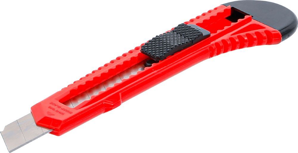 BGS Diy Universalmesser Abbrechklinge 18 mm in Rot Produktbild BGS Diy Universalmesser Abbrechklinge 18 mm in Rot