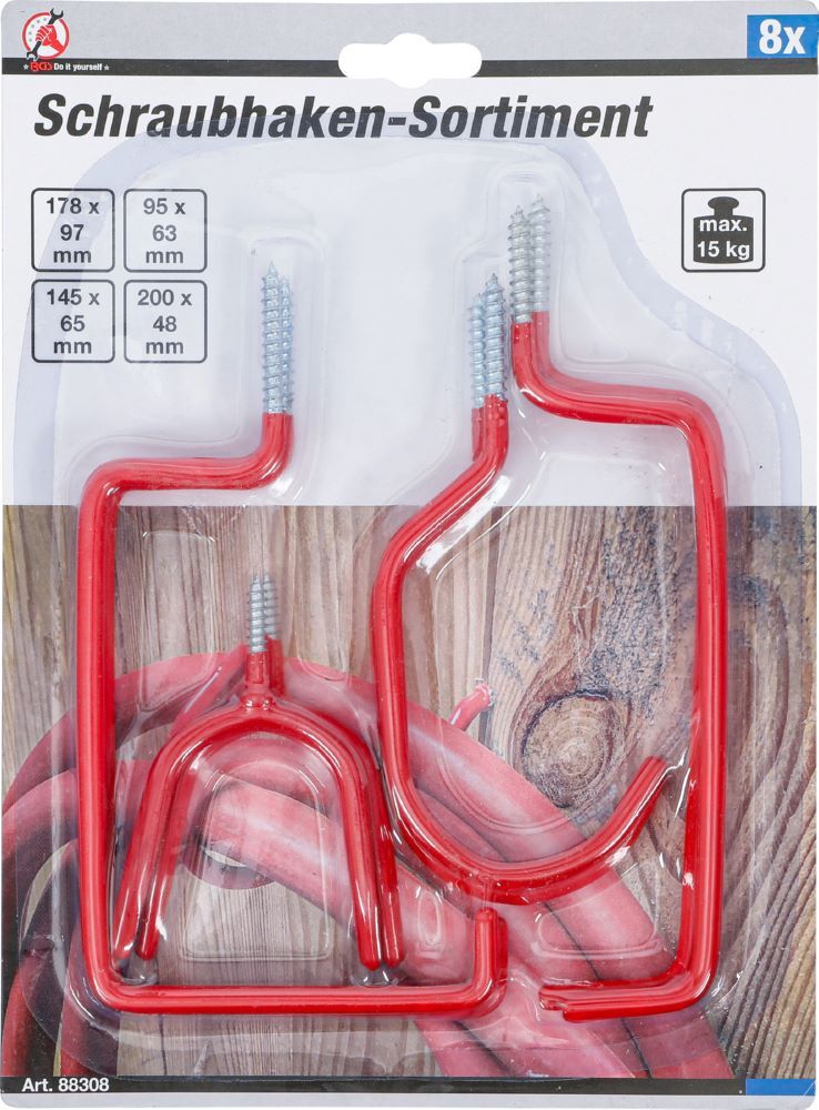 Produktbild Wand- und Decken Schraubhaken Sortiment 8 teilig bild 4