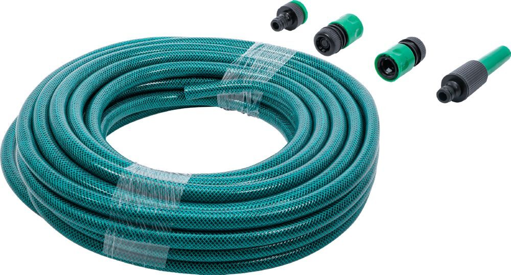Produktbild Wasserschlauch PVC mit Wasserspritze und Schnellkupplungen 15 meter 6 teilig bild 2