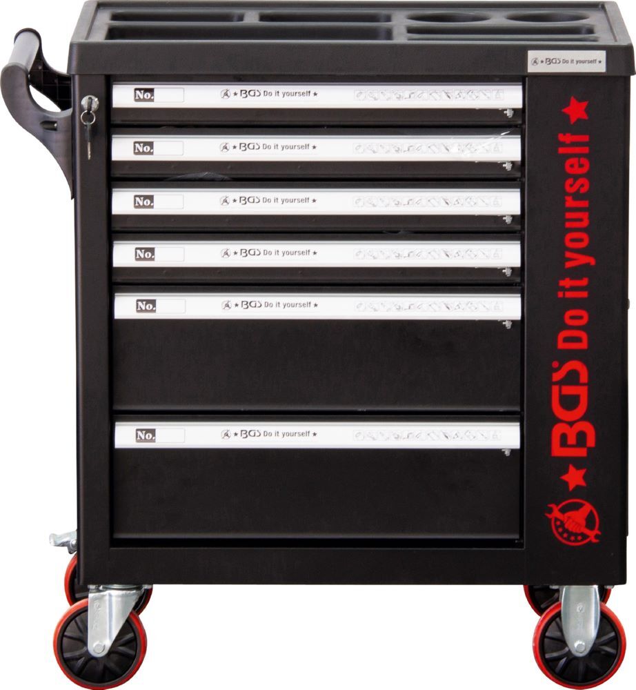 BGS Diy Werkstattwagen mit 6 Schubladen 1 Seitentür 158 Teilig Produktbild BGS Diy Werkstattwagen mit 6 Schubladen 1 Seitentür 158 Teilig bild 9