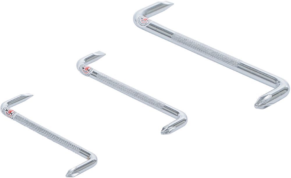 Produktbild BGS Diy Winkel Schraubendreher Satz Schlitz / Kreuzschlitz 3 teilig