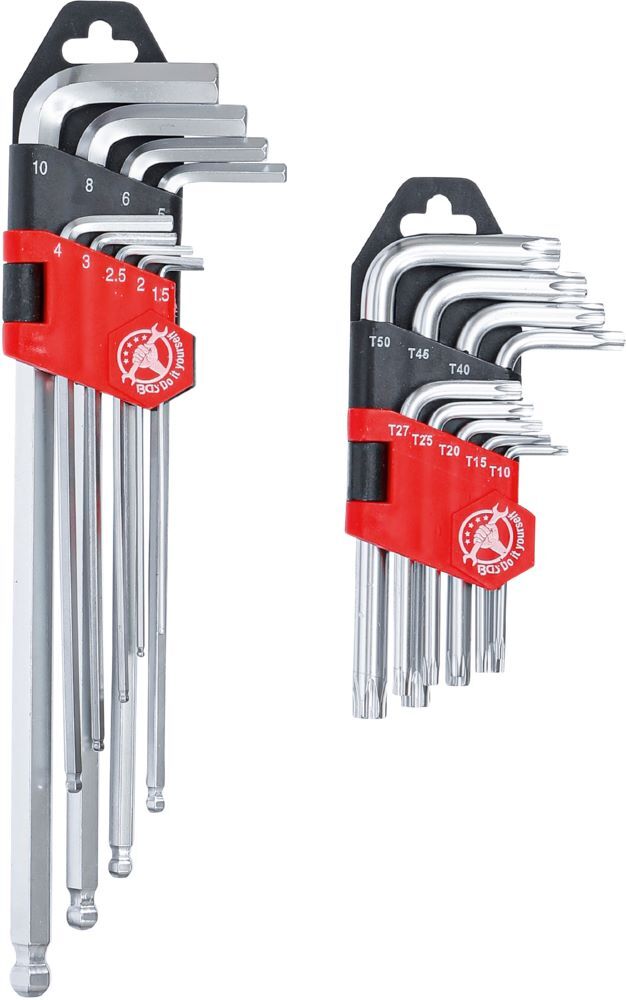 BGS Diy Winkelschlüssel Satz lang T10 - T50 Innensechskant 1,5-10 mm 18 teilig Produktbild BGS Diy Winkelschlüssel Satz lang T10 - T50 Innensechskant 1,5-10 mm 18 teilig bild 3