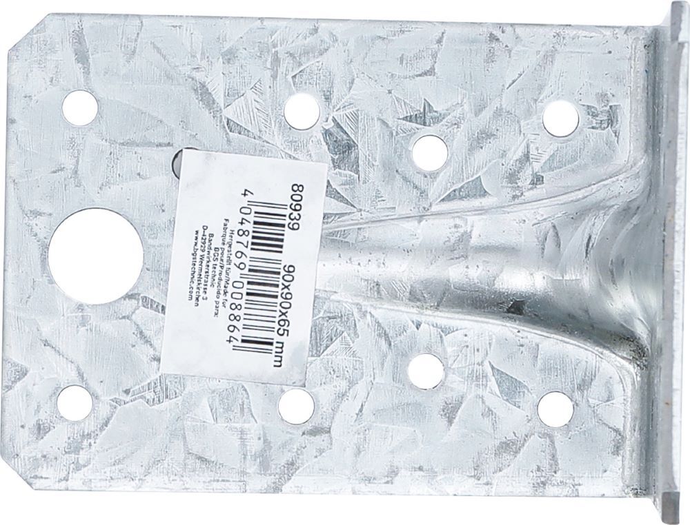 Produktbild Winkelverbinder mit Sicke 90 x 90 x 65 x 2,5 mm bild 3