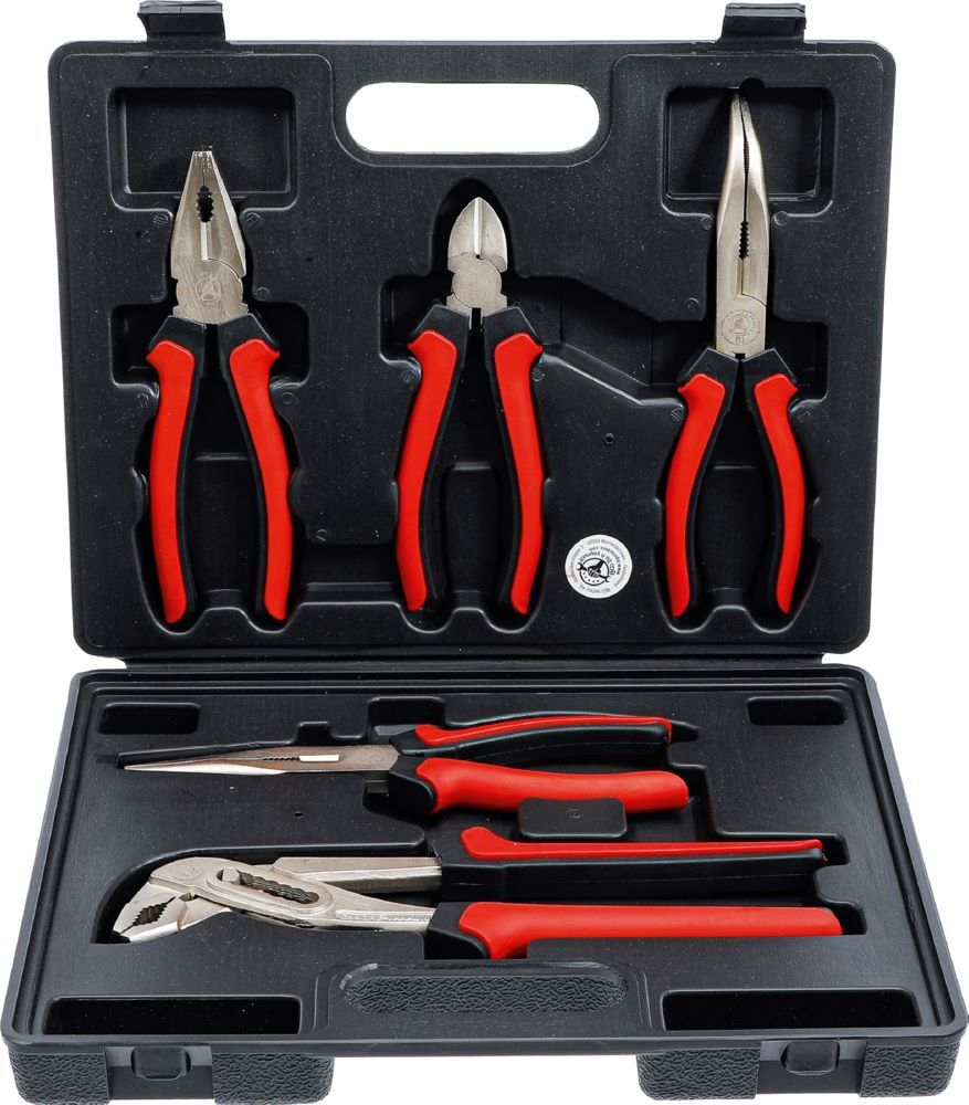 BGS Diy Zangen Satz 5 teilig Rot Produktbild BGS Diy Zangen Satz 5 teilig Rot