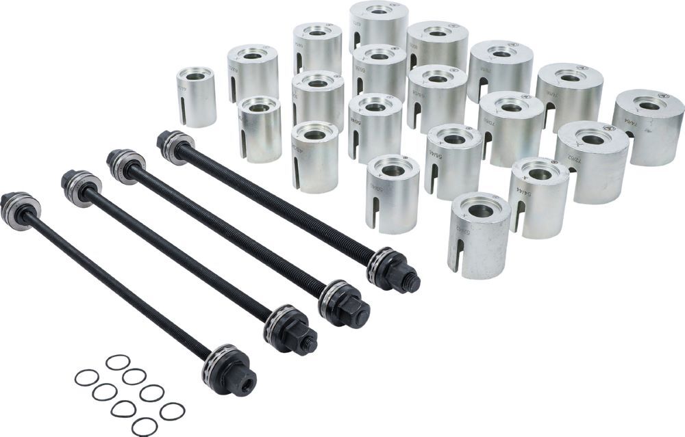 BGS Diy Zug und Druckhülsen Satz mit 4 Spindeln 24 teilig Produktbild BGS Diy Zug und Druckhülsen Satz mit 4 Spindeln 24 teilig bild 2