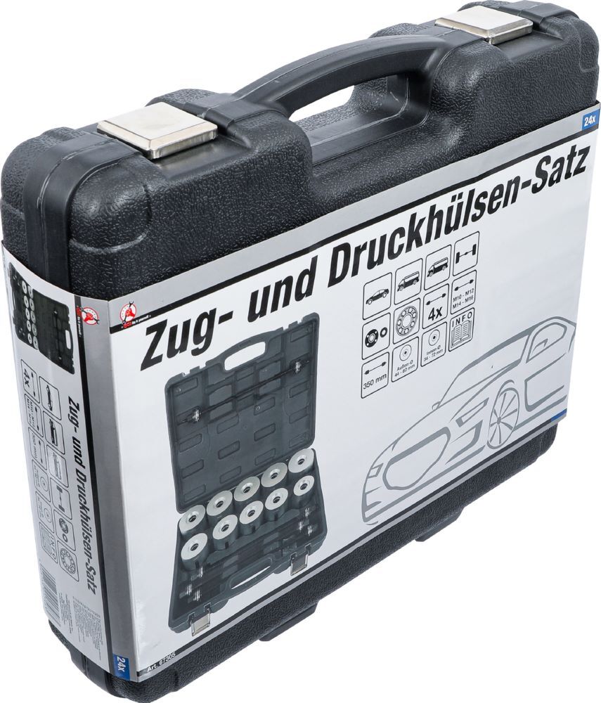 BGS Diy Zug und Druckhülsen Satz mit 4 Spindeln 24 teilig Produktbild BGS Diy Zug und Druckhülsen Satz mit 4 Spindeln 24 teilig bild 7