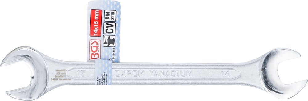 BGS Doppel Maulschlüssel 14 x 15 mm Produktbild BGS Doppel Maulschlüssel 14 x 15 mm bild 4