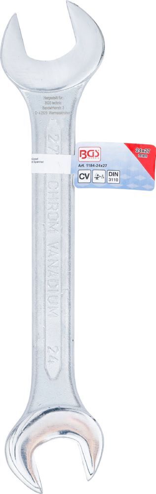 BGS Doppel Maulschlüssel 24 x 27 mm Produktbild BGS Doppel Maulschlüssel 24 x 27 mm bild 4